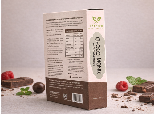 Choco Monk 55% Dark Chocolate – 50gm Monk Fruit Sweetened, Zero Added Sugar